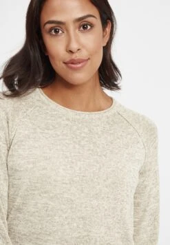 OXMO OXDANIELA - Sweter - Bone White -Oxmo 001e5b468cd34d4ebb38e26ee23ef66e