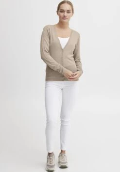 OXMO OXHELENE - Kardigan - Cement Melange -Oxmo 00305b33252141508b11856152c20447