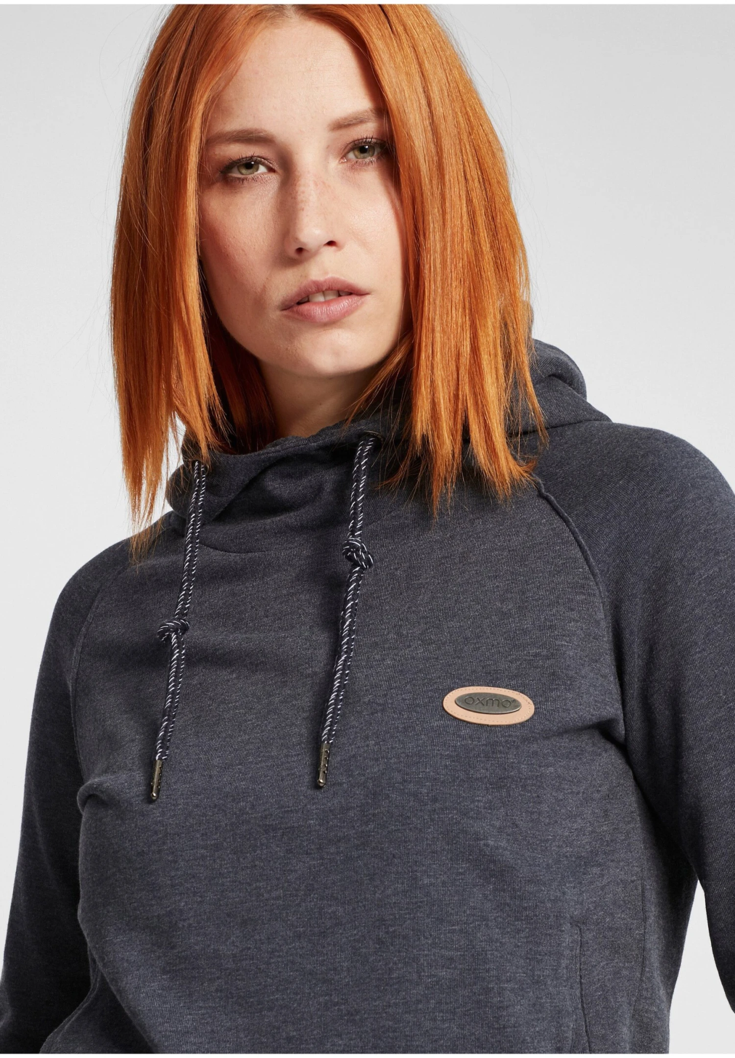 OXMO OXPUJA - Bluza Z Kapturem - Insignia Blue Melange 6 OXMO OXPUJA - Bluza Z Kapturem - Insignia Blue Melange - obrazek 4