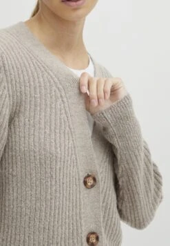OXMO OXNORENE - Kardigan - Cement Melange -Oxmo 0461dfb00a7c47f8a4937504ab15bb30