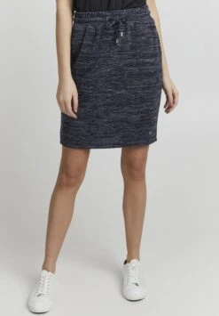 OXMO BIRGA - Spódnica Ołówkowa - Insignia Blue Melange