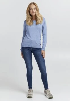 OXMO OXEDDA - Sweter - Stonewash Melange -Oxmo 082d93b3bb3847628598221ab746212c