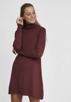 OXMO OXWINALA - Sukienka Dzianinowa - Chocolate Truffle