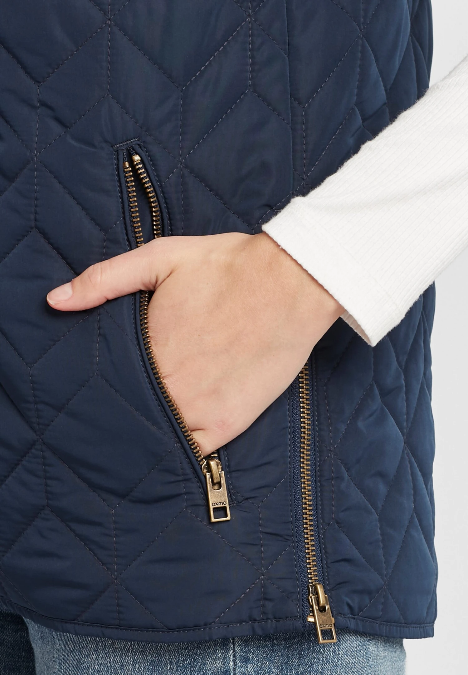 OXMO OXALITA - Kamizelka - Dress Blues 7 OXMO OXALITA - Kamizelka - Dress Blues - obrazek 5