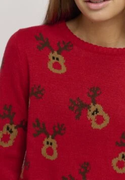 OXMO OXCHRISTEL - Sweter - Chinese Red -Oxmo 0f2878b2bc984d9d8041ca2e470d1703