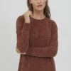 OXMO OXELVINA - Sweter - Dark Cinnamon -Oxmo 10b9c75560904d72bde743933b66f2f3