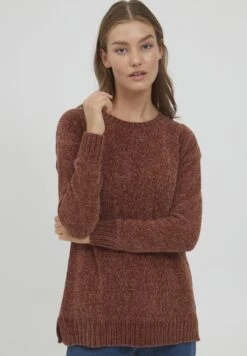 OXMO OXELVINA - Sweter - Dark Cinnamon