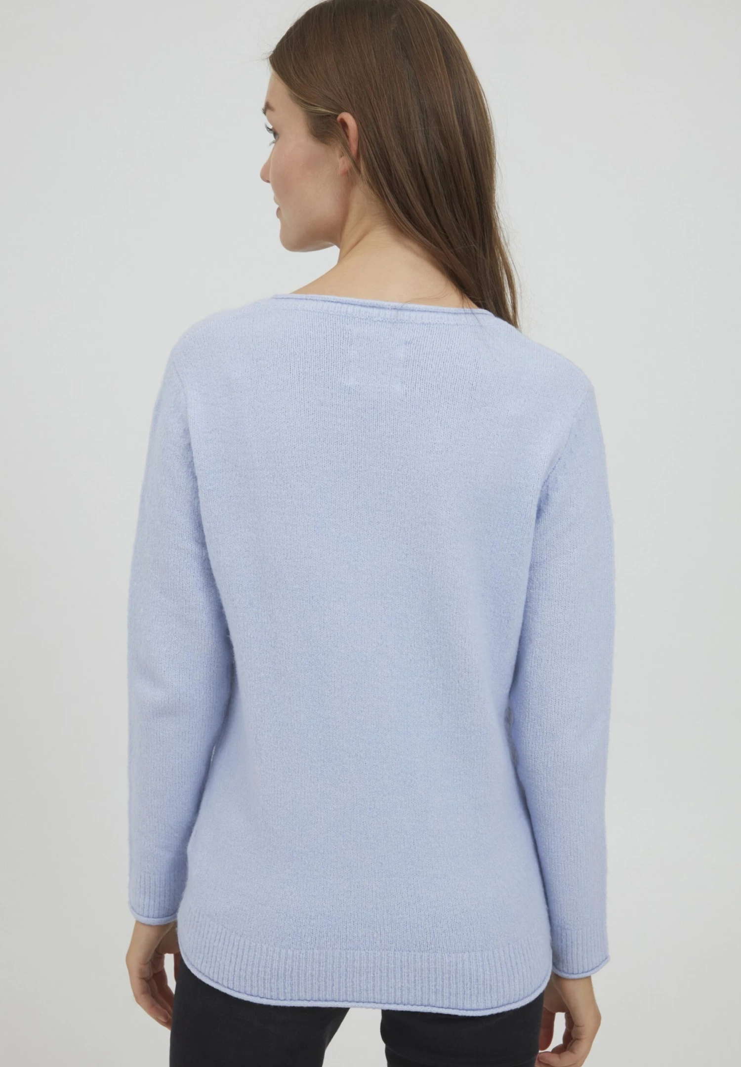 OXMO OXILVA - Sweter - Brunnera Blue Melange 5 OXMO OXILVA - Sweter - Brunnera Blue Melange - obrazek 3