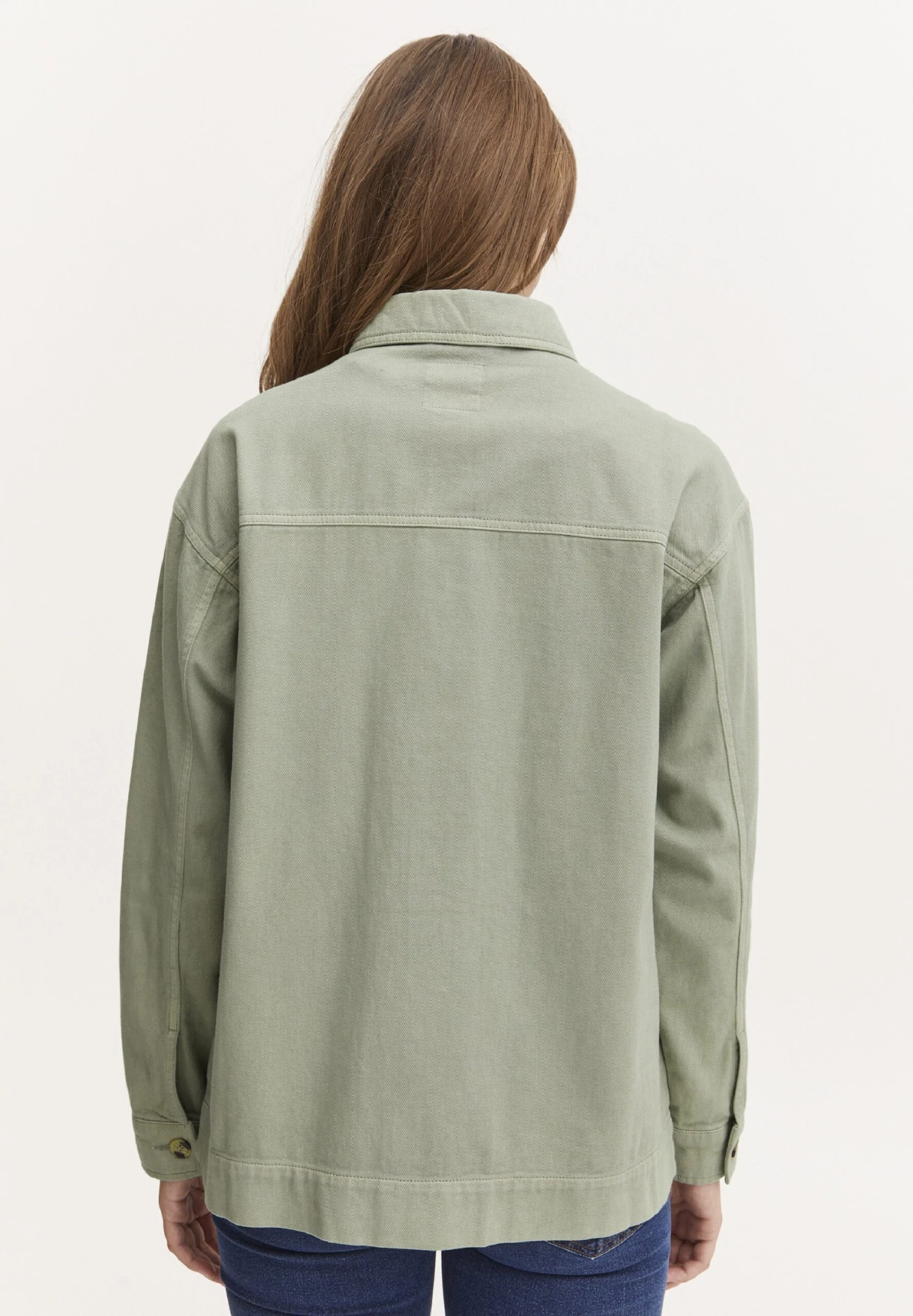 OXMO Kurtka Jeansowa - Seagrass 5 OXMO Kurtka Jeansowa - Seagrass - obrazek 3