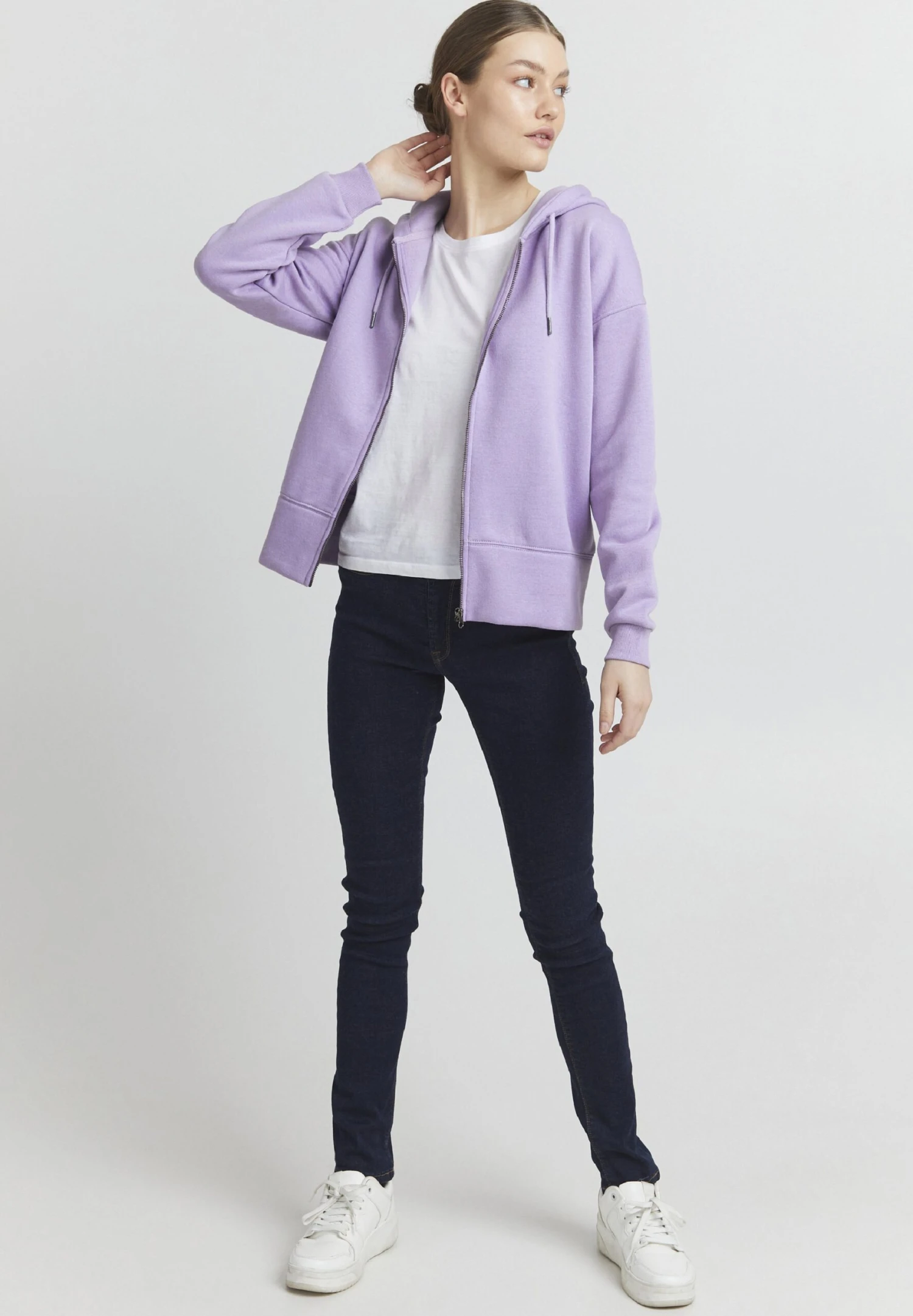 OXMO HOLUNDER - Bluza Rozpinana - Sand Verbena 4 OXMO HOLUNDER - Bluza Rozpinana - Sand Verbena - obrazek 2