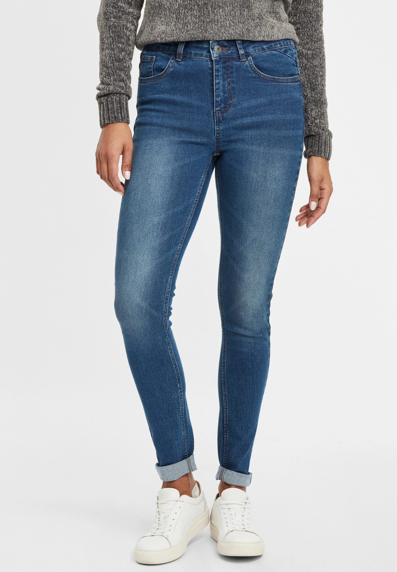 OXMO OXLENNA - Jeansy Relaxed Fit - Antique Blue 3 OXMO OXLENNA - Jeansy Relaxed Fit - Antique Blue