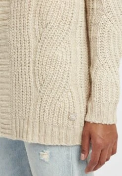 OXMO OXCLEA - Kardigan - Oyster Grey Melange -Oxmo 1a6e85cb8c1548ed8580d8a1f0739904