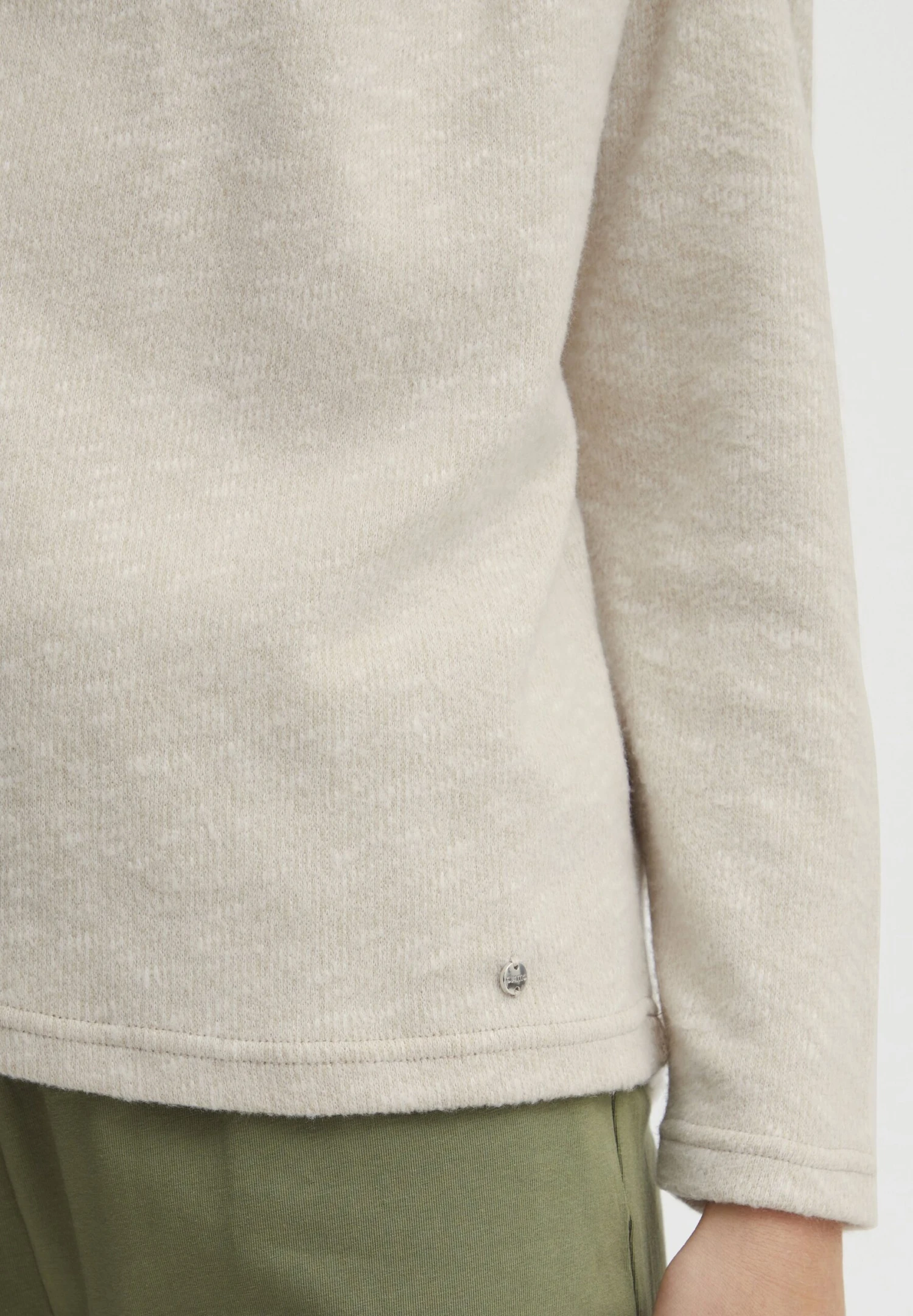 OXMO OXSANNE - Sweter - Cement Melange 7 OXMO OXSANNE - Sweter - Cement Melange - obrazek 5