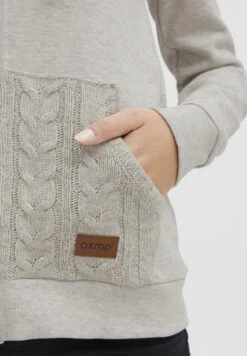 OXMO OXMATILDA - Bluza Rozpinana - Birch Melange -Oxmo 1e657851328c4f25926ae6b6c6e7cf61