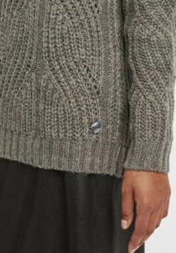 OXMO OXCHIARA - Sweter - Medium Grey Melange 12 OXMO OXCHIARA - Sweter - Medium Grey Melange -Oxmo 221cb794e91848478380bcb3de26ac20