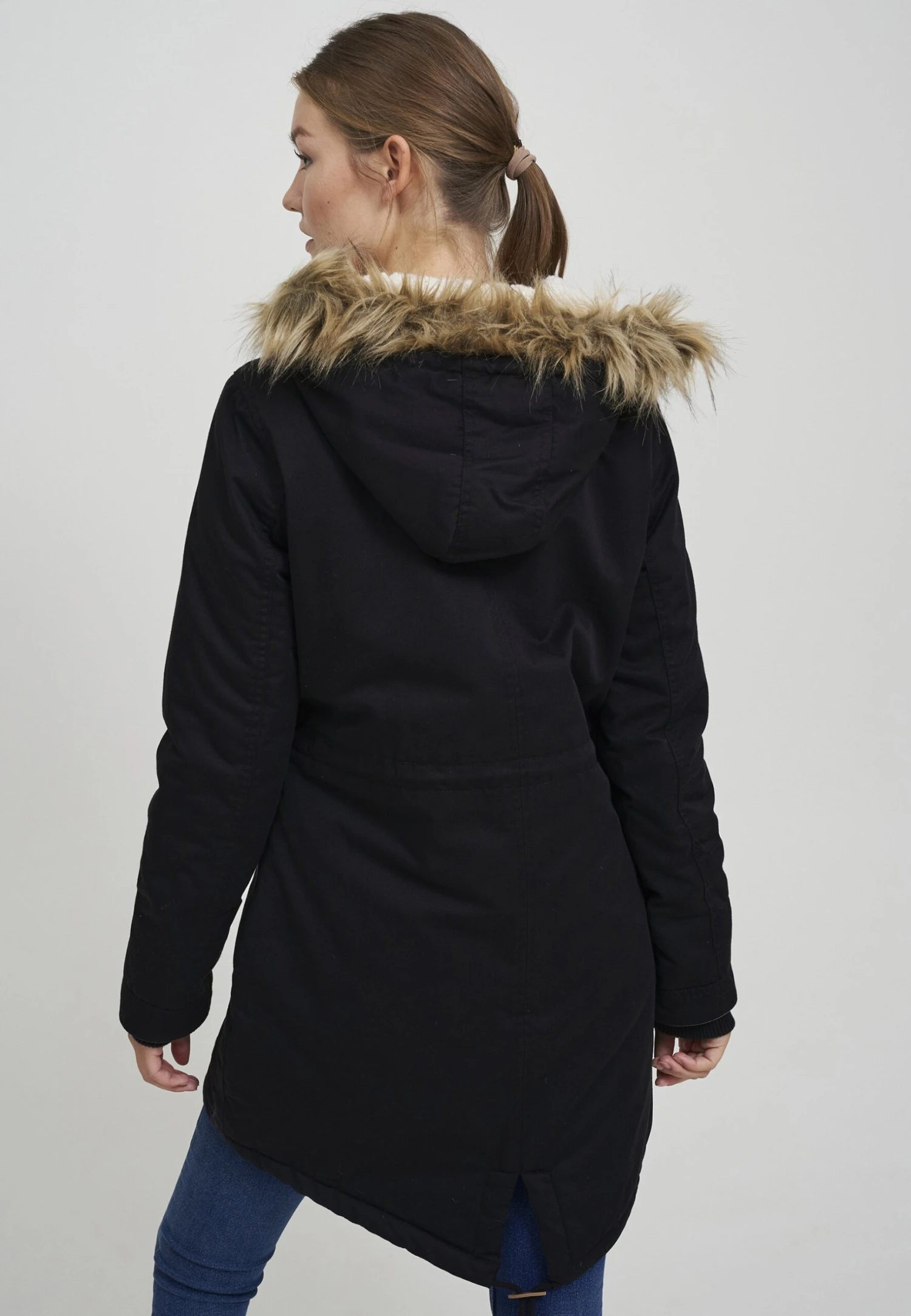 OXMO OXANNA - Parka - Black 5 OXMO OXANNA - Parka - Black - obrazek 3