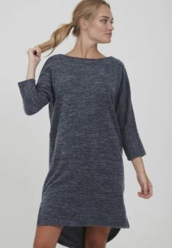 OXMO OXBINALA - Sukienka Dzianinowa - Total Eclipse Melange