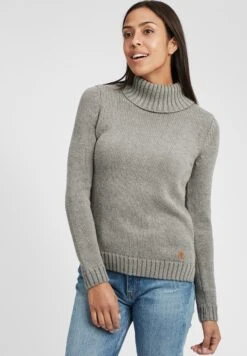 OXMO OXPIA - Sweter - Grey Mel