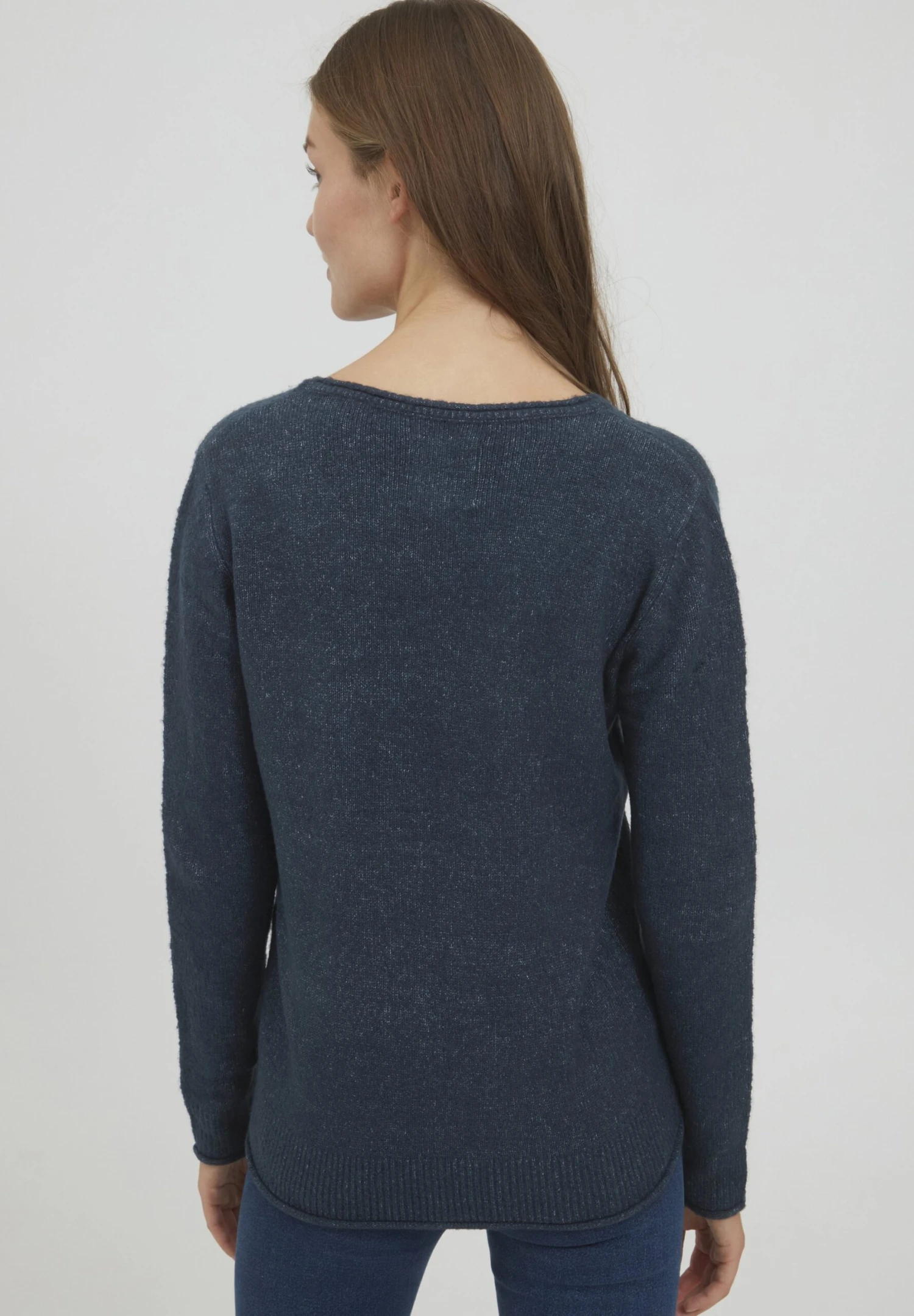 OXMO OXILVA - Sweter - Dark Blue 5 OXMO OXILVA - Sweter - Dark Blue - obrazek 3