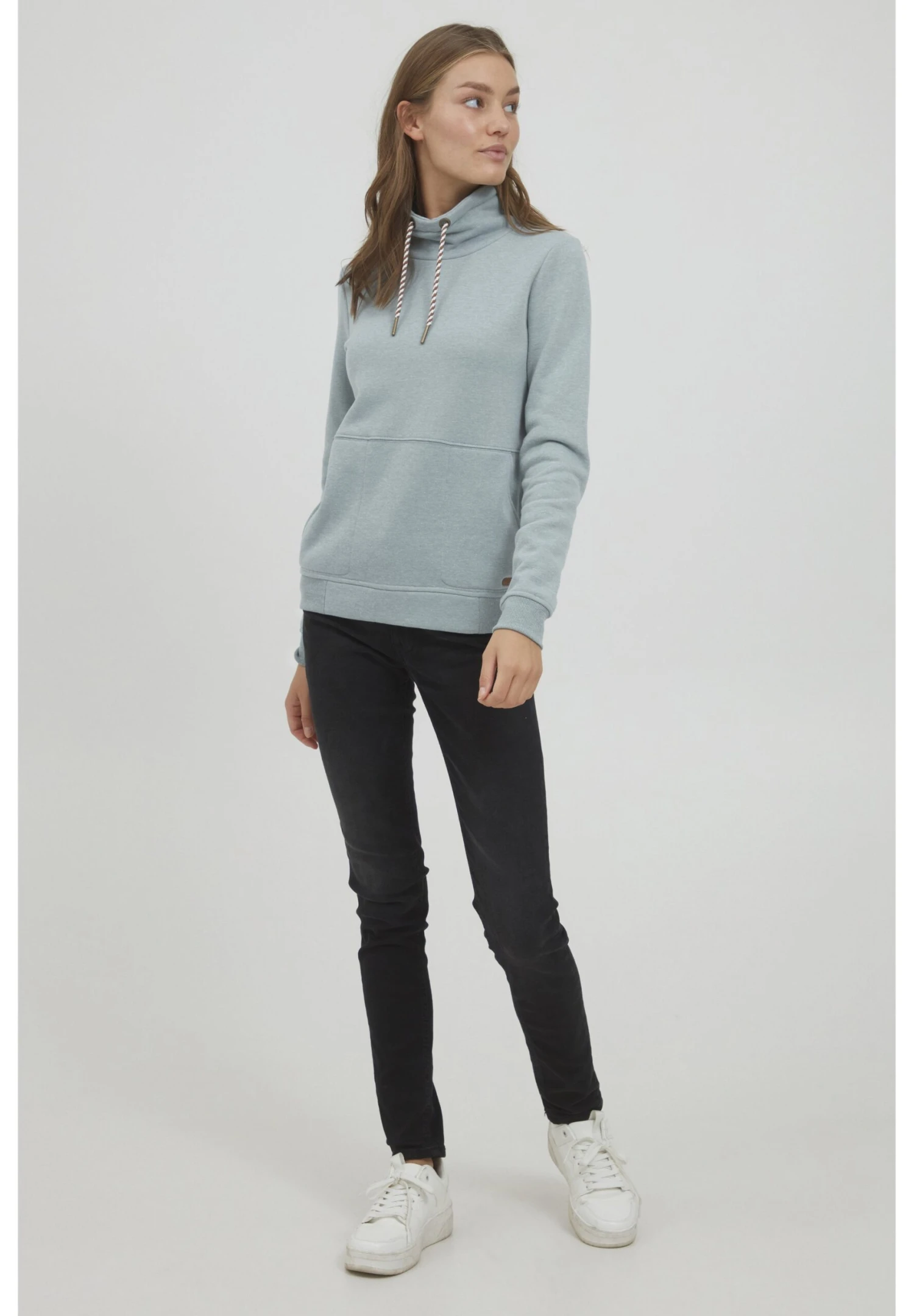 OXMO OXVIMPA - Bluza - Goblin Blue Melange 4 OXMO OXVIMPA - Bluza - Goblin Blue Melange - obrazek 2