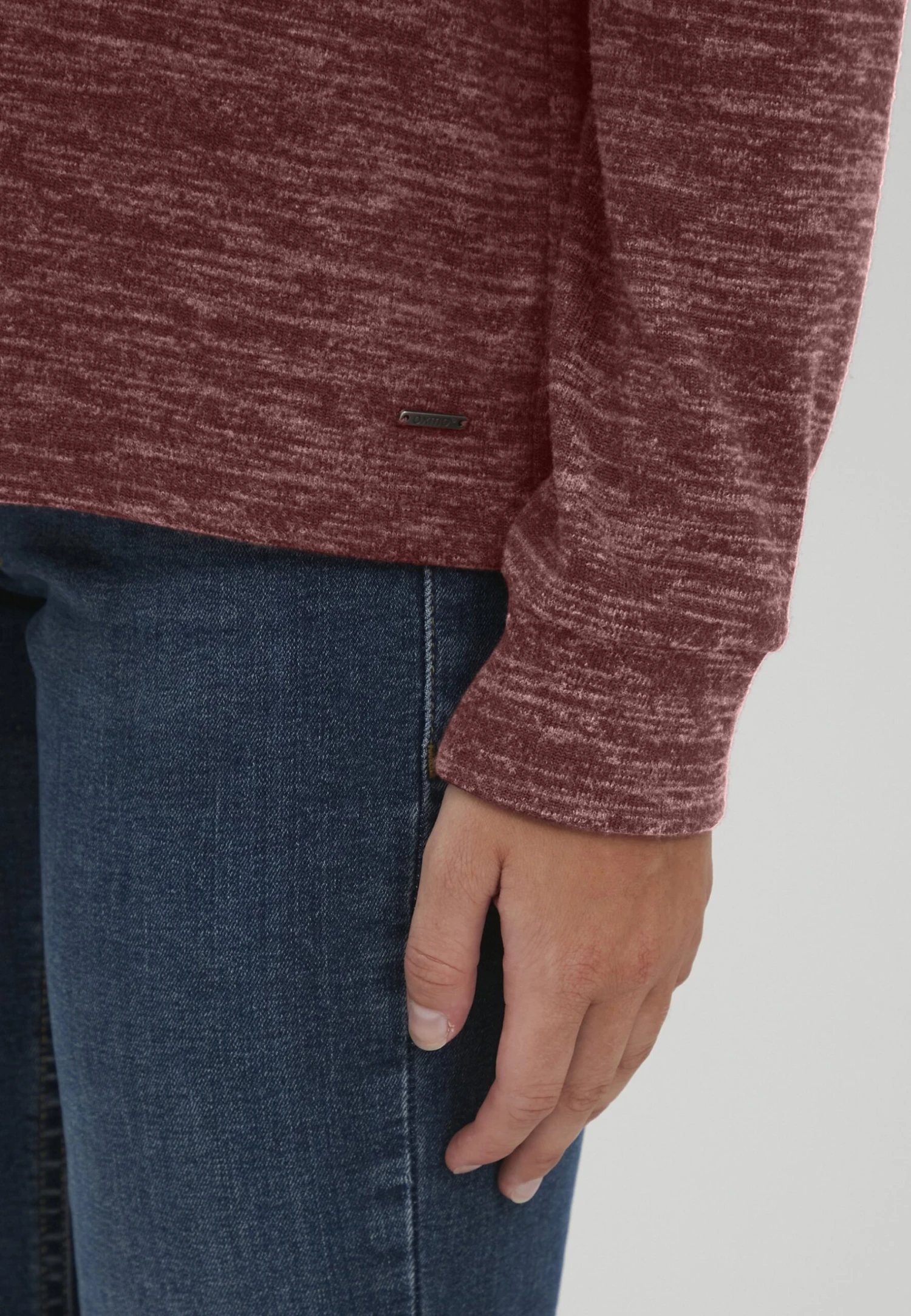 OXMO OXBENTA - Sweter - Chocolate Truffle Melange 7 OXMO OXBENTA - Sweter - Chocolate Truffle Melange - obrazek 5