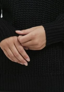 OXMO OXLAVEA - Sweter - Black -Oxmo 333fdd615d5e4988b6eab3dc79836a28