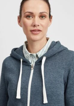 OXMO OXOLINDA - Bluza Rozpinana - Ins Blue M -Oxmo 33efca57e4f847dbbb16a6d74d21365e