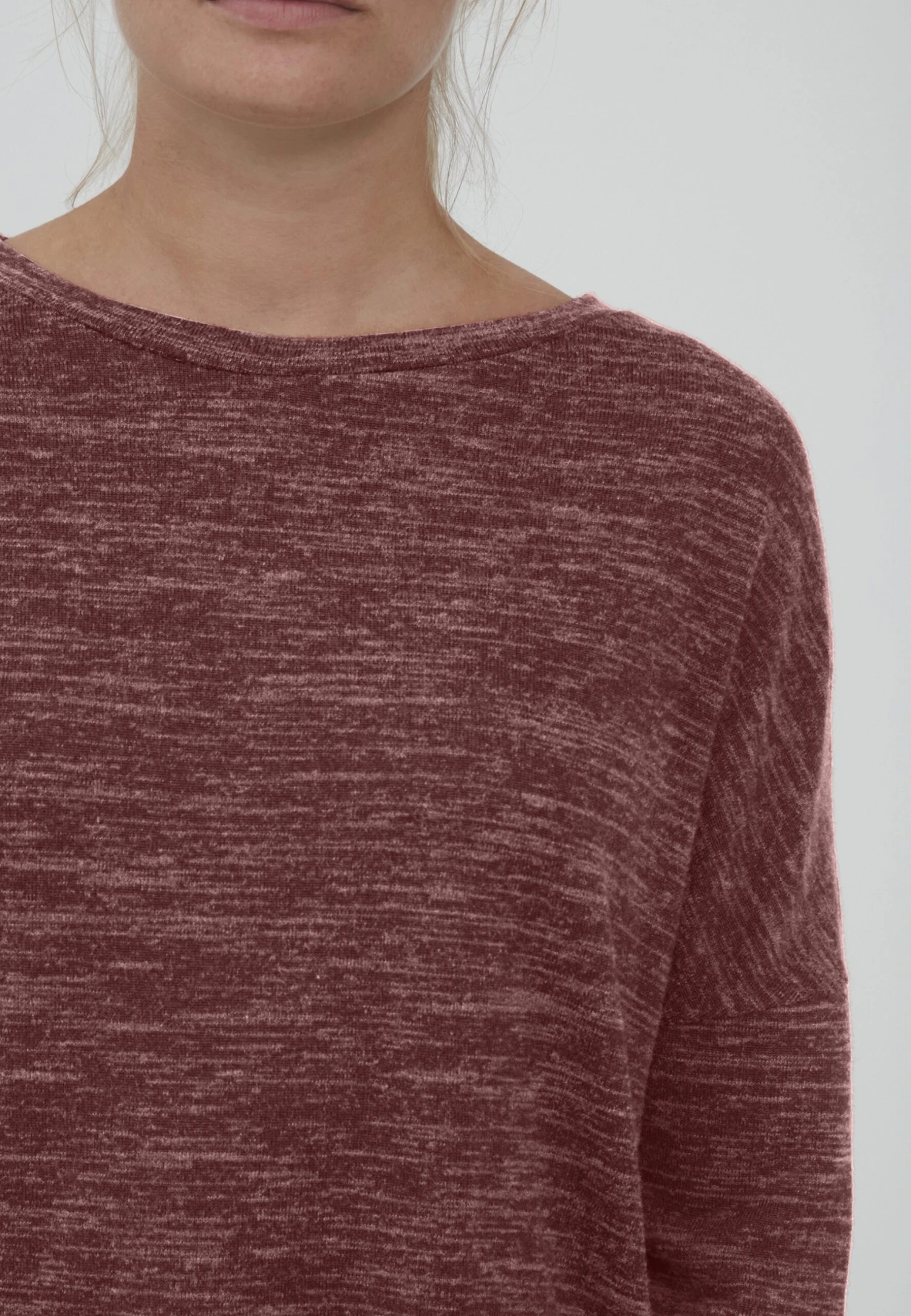 OXMO OXBENTA - Sweter - Chocolate Truffle Melange 6 OXMO OXBENTA - Sweter - Chocolate Truffle Melange - obrazek 4