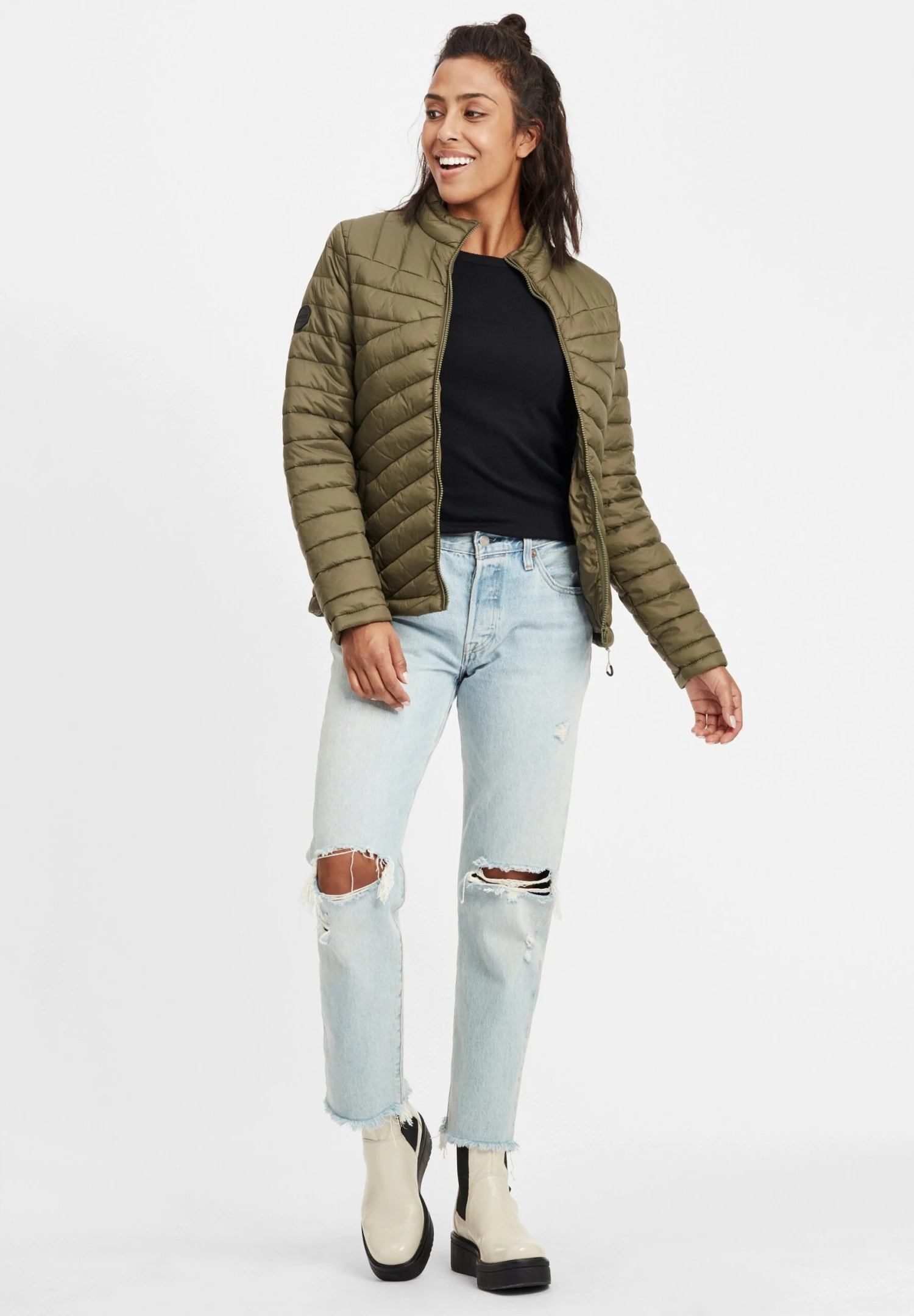 OXMO OXEDDA - Sweter - Black 4 OXMO OXEDDA - Sweter - Black - obrazek 2