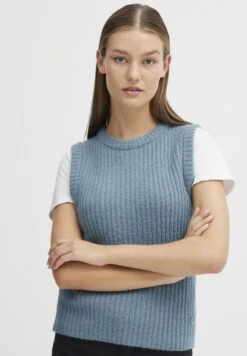 OXMO OXSALIS - Sweter - Smoke Blue Melange