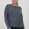 OXMO OXBENTA - Sweter - Total Eclipse Melange 1 OXMO OXBENTA - Sweter - Total Eclipse Melange -Oxmo 4011b3affd3d4eb99955fa299a241967