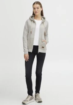 OXMO OXMATILDA - Bluza Rozpinana - Birch Melange -Oxmo 404037183192400eb7c6feea2645fb3f