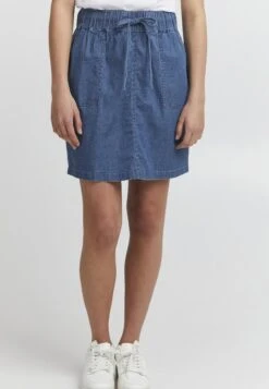 OXMO OXLILLE - Spódnica Jeansowa - Mid Blue Denim