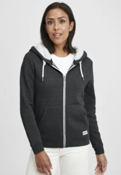 OXMO OXBINJA - Bluza Rozpinana - Dark Grey Melange