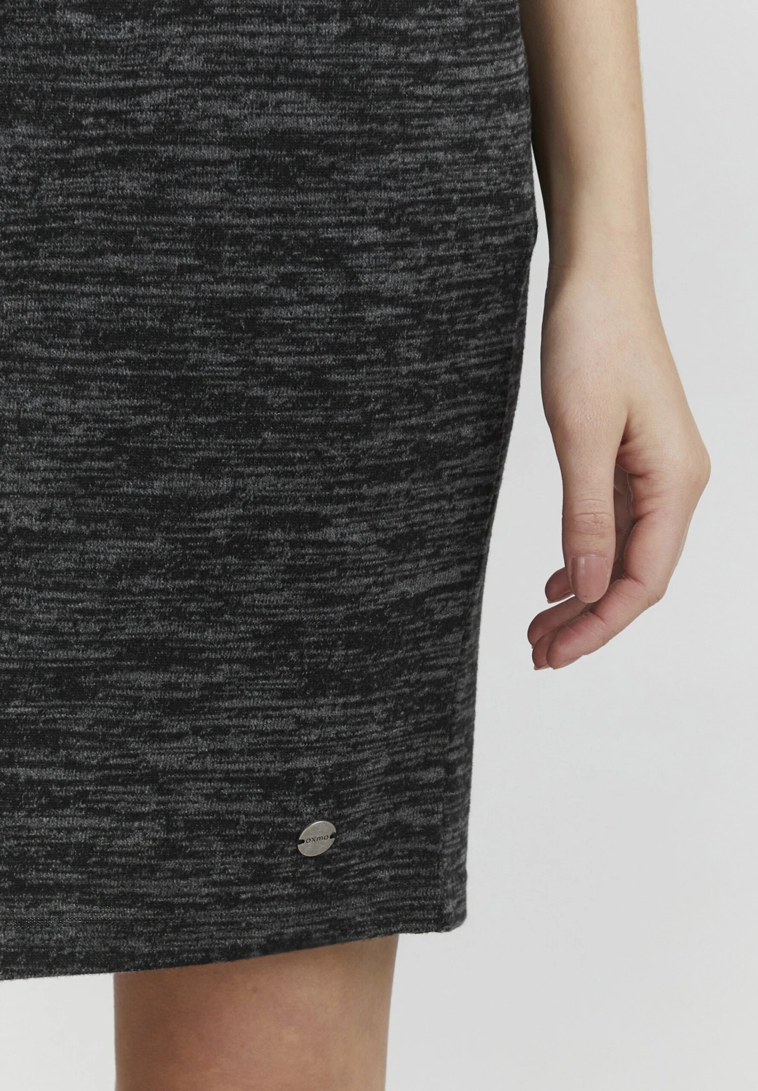 OXMO BIRGA - Spódnica Ołówkowa - Dark Grey Melange 7 OXMO BIRGA - Spódnica Ołówkowa - Dark Grey Melange - obrazek 5