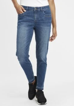 OXMO OXIRABELLE - Jeansy Slim Fit - Antique Blue