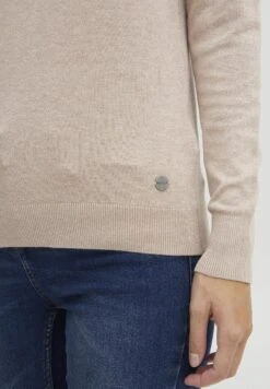 OXMO KATJA - Sweter - Cement Melange -Oxmo 46c1bebb0f5c44f1981d0e46ce8a6fb7