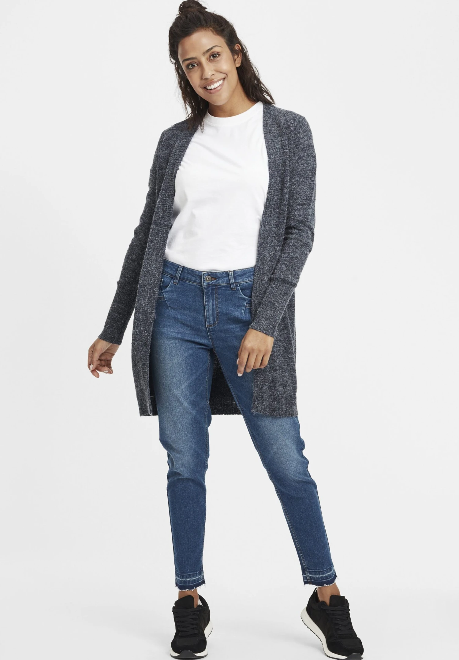 OXMO OXIRABELLE - Jeansy Slim Fit - Antique Blue 4 OXMO OXIRABELLE - Jeansy Slim Fit - Antique Blue - obrazek 2