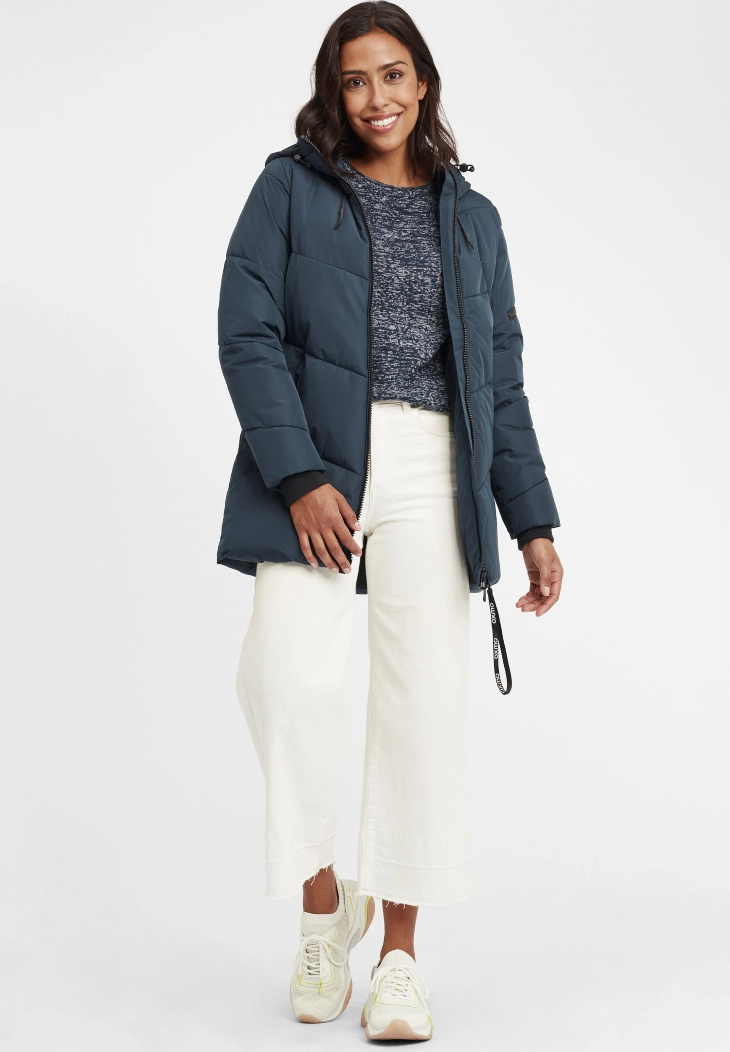 OXMO OXJUNCHEN - Płaszcz Zimowy - Insignia Blue 4 OXMO OXJUNCHEN - Płaszcz Zimowy - Insignia Blue - obrazek 2