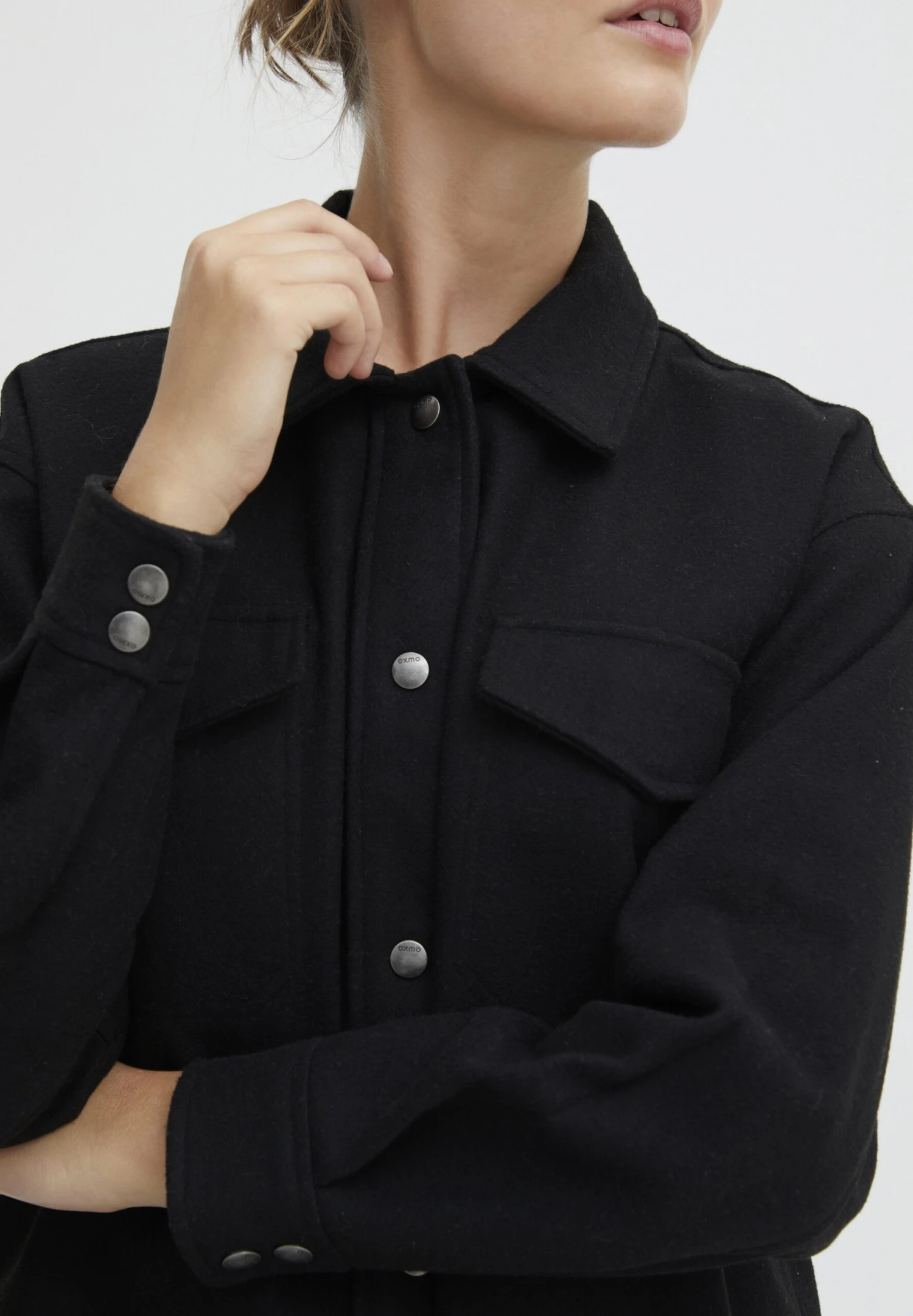 OXMO VALEN - Kardigan - Black 6 OXMO VALEN - Kardigan - Black - obrazek 4