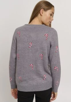 OXMO OXCHRISTEL - Sweter - Medium Grey Melange 10 OXMO OXCHRISTEL - Sweter - Medium Grey Melange -Oxmo 5222a0d8a8524649b539979a935b2481