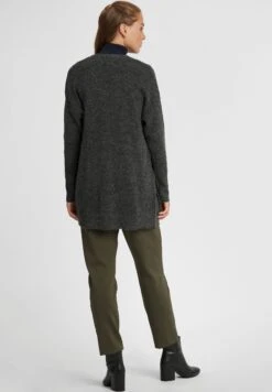 OXMO OXGISELE - Kardigan - Dark Grey Melange -Oxmo 554caf7a2368470f8a9f56d905a339ba