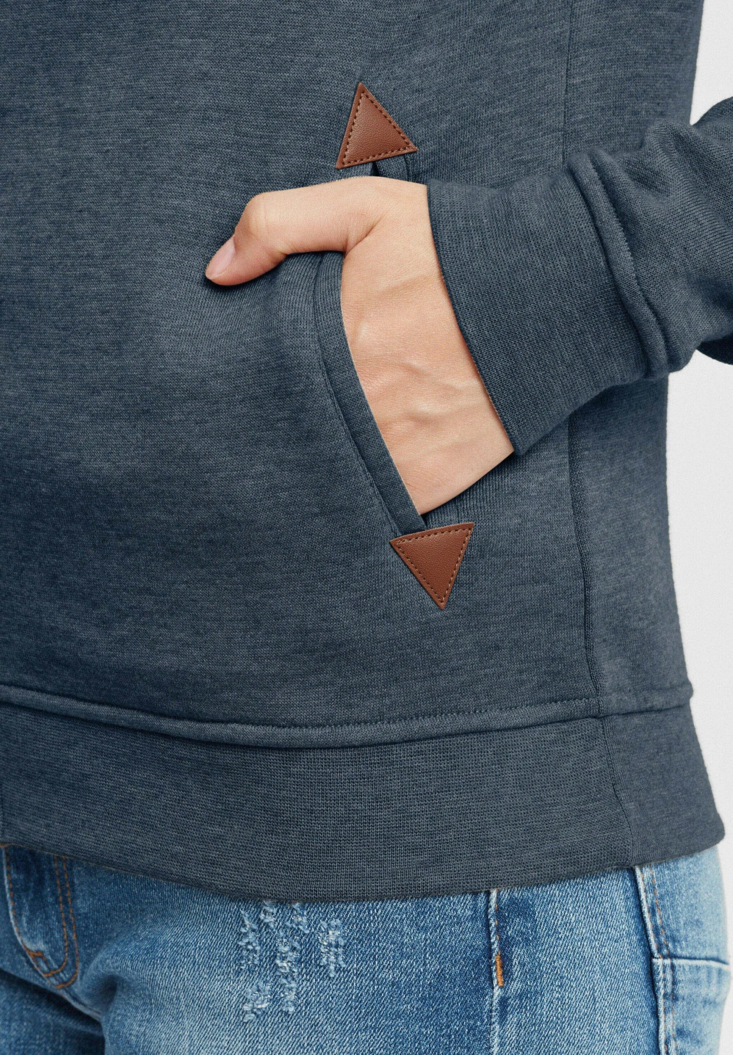 OXMO OXVICKY - Bluza Rozpinana - Ins Bl Mel 7 OXMO OXVICKY - Bluza Rozpinana - Ins Bl Mel - obrazek 5