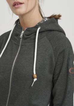 OXMO OXULLA - Bluza Rozpinana - Dark Grey Melange -Oxmo 5ebca21839c043238d7e3309e70c5bac