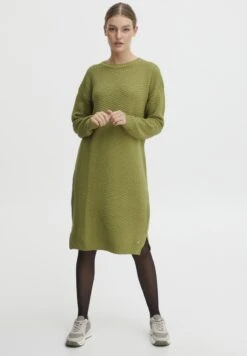 OXMO OXMILIKA - Sukienka Dzianinowa - Sage -Oxmo 5fc7939e9bc7446bbaaef65960ec8e10