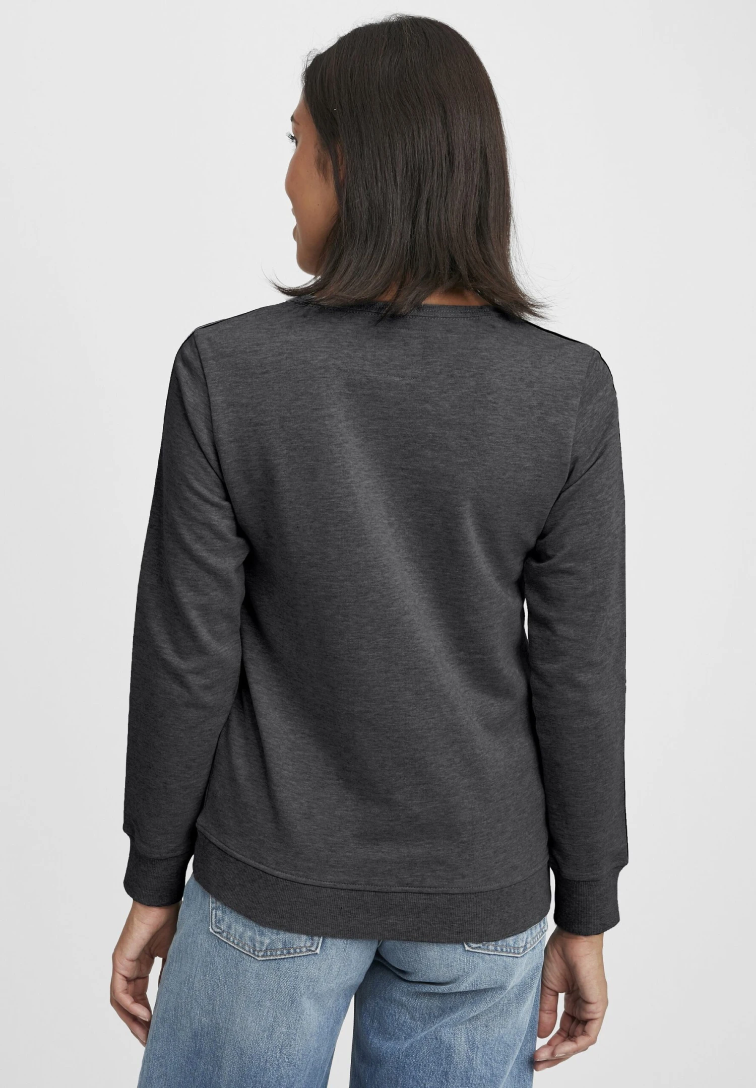 OXMO OXGABITA - Bluza - Dark Grey Melange 5 OXMO OXGABITA - Bluza - Dark Grey Melange - obrazek 3
