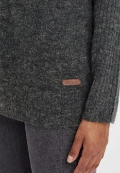 OXMO OXGIANNA - Sweter - Dark Grey Melange -Oxmo 67155428026f44359e4c36f9269cf3bd