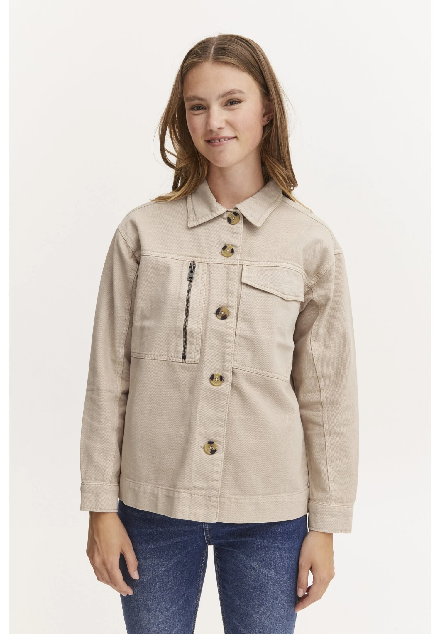 OXMO Kurtka Jeansowa - Cement 3 OXMO Kurtka Jeansowa - Cement