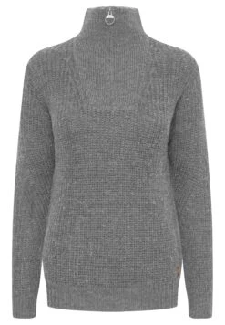 OXMO OXNANCY - Sweter - Medium Grey Melange -Oxmo 68ce141091d14267b367dc136a2e42fa
