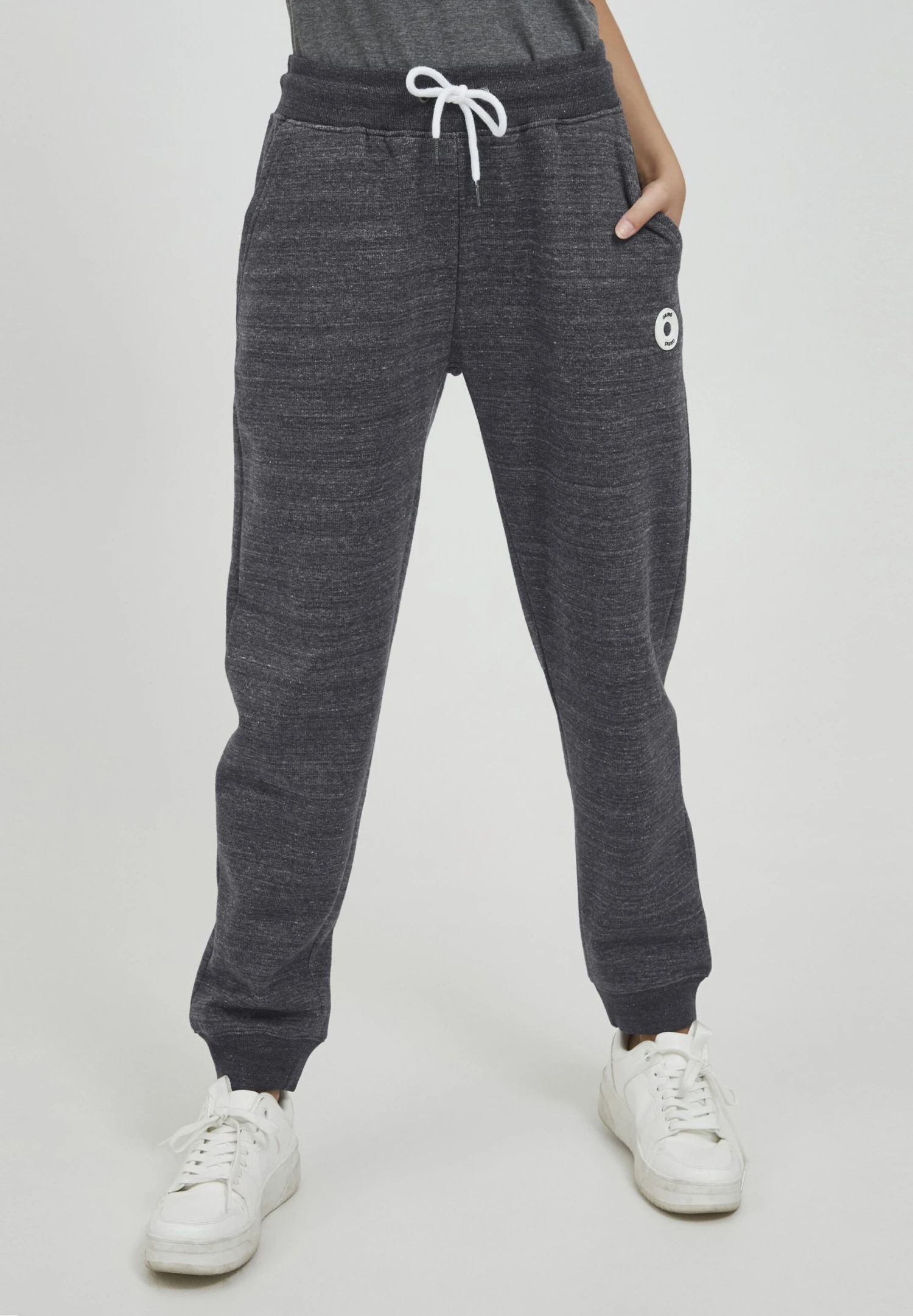 OXMO OXHELDANA - Spodnie Treningowe - Black Melange 3 OXMO OXHELDANA - Spodnie Treningowe - Black Melange